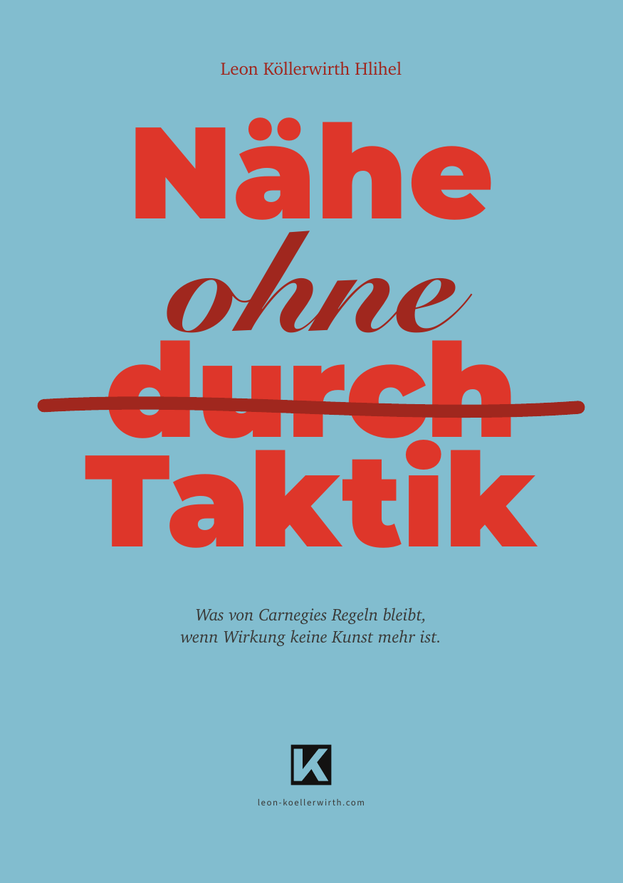The cover: blue ground, the title in red, the word through struck out by hand
